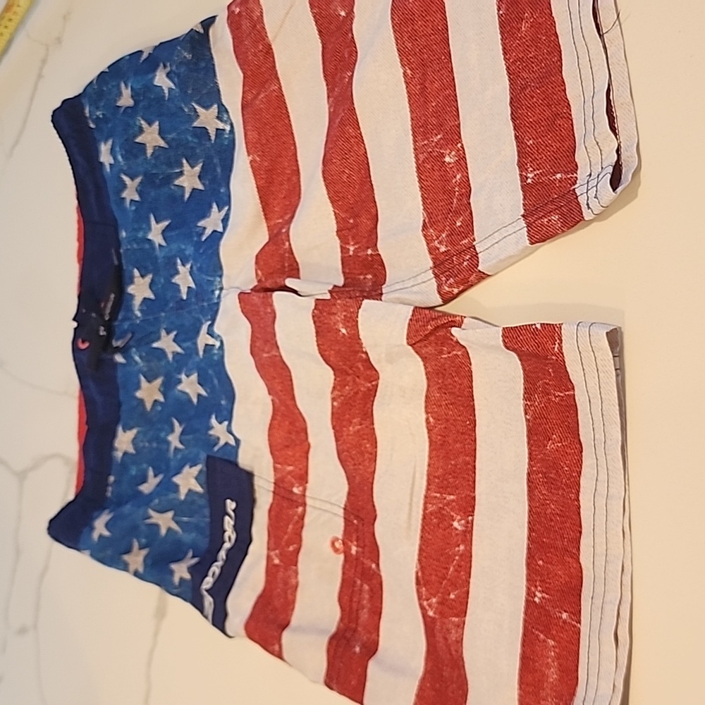 Boys american flag swim trunks